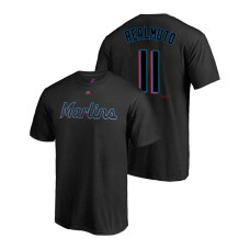 Miami Marlins #11 Black J.T. Realmuto Name & Number 2019 Official T-Shirt