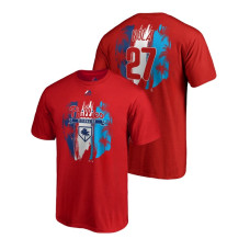 Philadelphia Phillies Red #27 Aaron Nola Majestic T-Shirt 2019 Spring Training