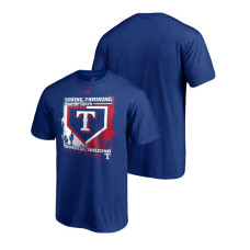 Texas Rangers Base on Balls Blue Cactus League T-Shirt 2019 Spring Training