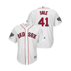 Boston Red Sox White #41 Chris Sale Cool Base Jersey 2018 World Series Champions