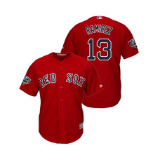 Boston Red Sox Scarlet #13 Hanley Ramirez Cool Base Jersey 2018 World Series