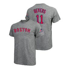 Boston Red Sox Gray #11 Rafael Devers Majestic Threads T-Shirt 2018 World Series Champions