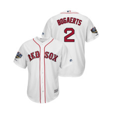 Boston Red Sox White #2 Xander Bogaerts Cool Base Jersey 2018 World Series Champions