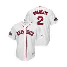 Boston Red Sox White #2 Xander Bogaerts Team Logo Patch Jersey 2018 World Series Champions