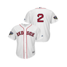 Boston Red Sox White #2 Xander Bogaerts Cool Base Jersey 2018 World Series