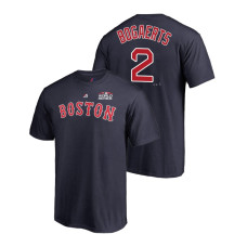 Boston Red Sox Navy #2 Xander Bogaerts Majestic T-Shirt 2018 World Series