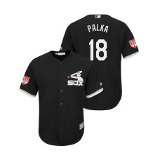 Chicago White Sox Black #18 Daniel Palka Cool Base Jersey 2019 Spring Training