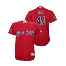 Youth Boston Red Sox Red #41 Chris Sale Cool Base Jersey 2018 World Series