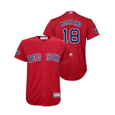 Youth Boston Red Sox Red #18 Mitch Moreland Cool Base Jersey 2018 World Series