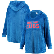 Chicago Cubs FOCO Royal Wordmark Oversized Pullover Hoodie