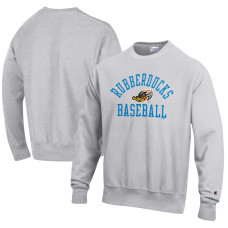 Men's Akron RubberDucks Champion Gray Baseball Reverse Weave Pullover Sweatshirt