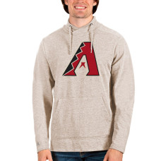 Men's Arizona Diamondbacks Antigua Oatmeal Reward Pullover Sweatshirt