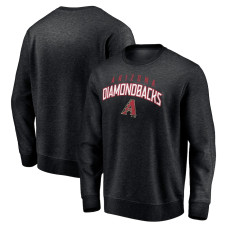 Men's Arizona Diamondbacks Fanatics Branded Black Gametime Arch Pullover Sweatshirt