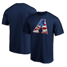 Men's Arizona Diamondbacks Logo Fanatics Branded Navy Banner Wave T-Shirt