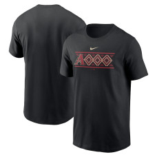 Men's Arizona Diamondbacks Nike Black Logo Local Team T-Shirt