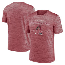 Men's Arizona Diamondbacks Nike Red Authentic Collection Velocity Practice Performance T-Shirt