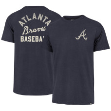 Men's Atlanta Braves  '47 Navy Turn Back Franklin T-Shirt