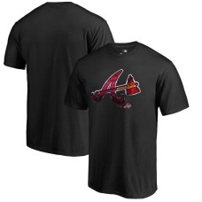 Men's Atlanta Braves Fanatics Branded Black Midnight Mascot T-Shirt