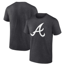 Men's Atlanta Braves Fanatics Branded Charcoal Official Logo T-Shirt