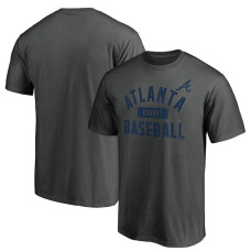 Men's Atlanta Braves Fanatics Branded Charcoal Team Primary Pill T-Shirt