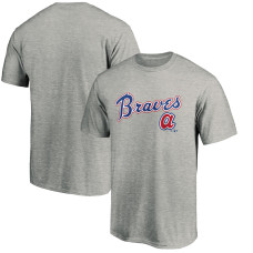 Men's Atlanta Braves Fanatics Branded Heather Gray Team Wahconah T-Shirt