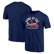 Men's Atlanta Braves Fanatics Branded Heathered Navy Hometown Tri-Blend T-Shirt