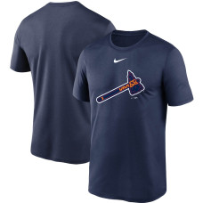 Men's Atlanta Braves Nike Navy Team Large Logo Legend Performance T-Shirt