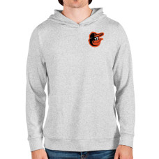 Men's Baltimore Orioles Antigua Heathered Gray Absolute Pullover Hoodie