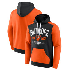 Men's Baltimore Orioles Fanatics Branded Black/Orange Chip In Pullover Hoodie