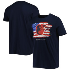 Men's Baltimore Orioles New Era Navy 4th of July Jersey T-Shirt