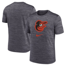 Men's Baltimore Orioles Nike Black Logo Velocity Performance T-Shirt