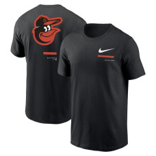 Men's Baltimore Orioles Nike Black Over the Shoulder T-Shirt