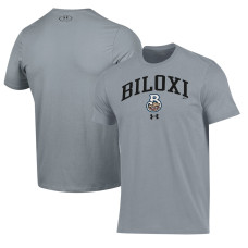 Men's Biloxi Shuckers Under Armour Gray Performance T-Shirt