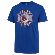 Men's Boston Red Sox '47 Blue Bleacher Circle Logo Flanker T-Shirt
