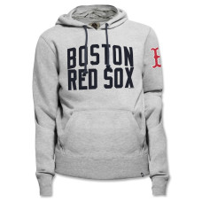 Men's Boston Red Sox '47 Gray Gamebreak Cross Check Pullover Hoodie