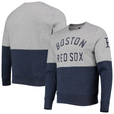 Men's Boston Red Sox '47 Heathered Gray/Heathered Navy Two-Toned Team Pullover Sweatshirt