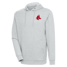 Men's Boston Red Sox Antigua Heather Gray Action Pullover Hoodie