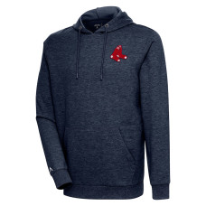 Men's Boston Red Sox Antigua Heather Navy Action Pullover Hoodie