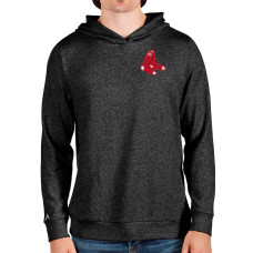 Men's Boston Red Sox Antigua Heathered Black Absolute Pullover Hoodie