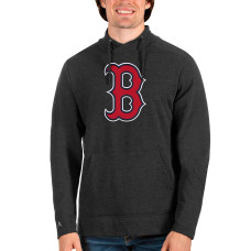 Men's Boston Red Sox Antigua Heathered Black Reward Pullover Sweatshirt