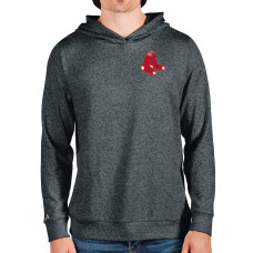 Men's Boston Red Sox Antigua Heathered Charcoal Absolute Pullover Hoodie