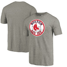 Men's Boston Red Sox Fanatics Branded Ash Cooperstown Collection Forbes Tri-Blend T-Shirt