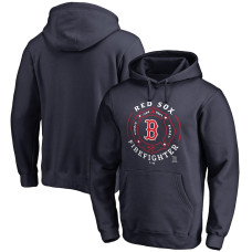 Men's Boston Red Sox Navy Firefighter Pullover Hoodie