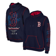 Men's Boston Red Sox New Era Navy Team Split Pullover Hoodie