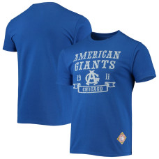 Men's Chicago American Giants Stitches Royal Negro League Wordmark T-Shirt