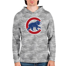 Men's Chicago Cubs Antigua Camo Team Logo Absolute Pullover Hoodie