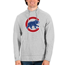 Men's Chicago Cubs Antigua Heathered Gray Reward Pullover Sweatshirt
