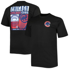 Men's Chicago Cubs Black Two-Sided T-Shirt