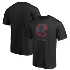 Men's Chicago Cubs Fanatics Branded Black 2020 Postseason Around the Horn T-Shirt