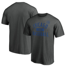 Men's Chicago Cubs Fanatics Branded Charcoal Iconic Primary Pill T-Shirt